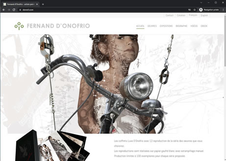Page d'accueil du site : Fernand d’Onofrio