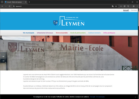 Page d'accueil du site : Leymen