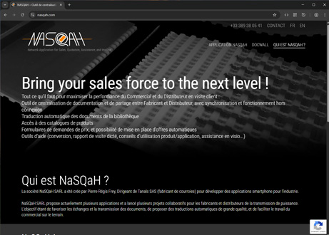Page d'accueil du site : NaSQaH