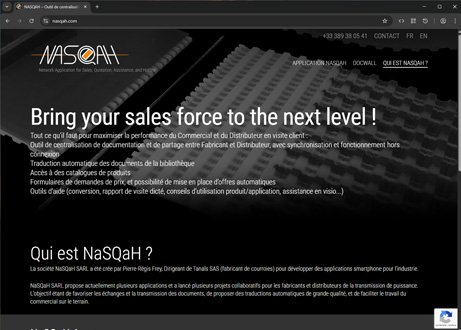 Page d'accueil du site : NaSQaH