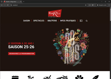 Page d'accueil du site : RiveRhin