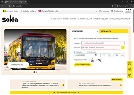 Solea - service de transports de la m2A